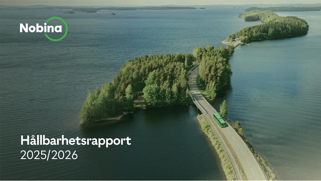 Omslaget till hållbarhetsrapport 2025/2026