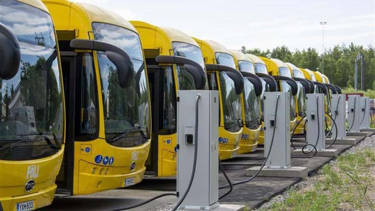 Electrical buses in Turku